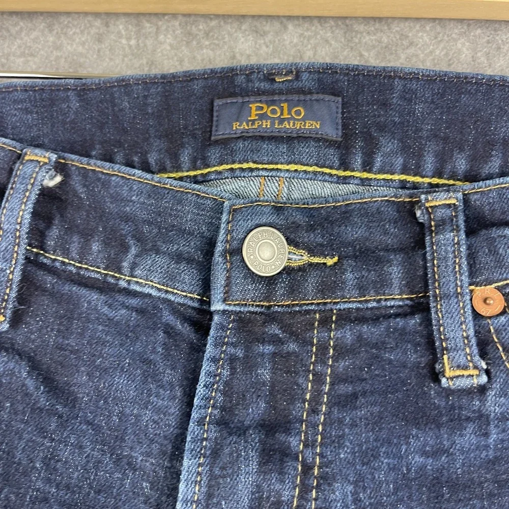 Polo Ralph Lauren Sullivan Slim Fit Jeans Mens 34x29 Dark Wash Stretch Denim